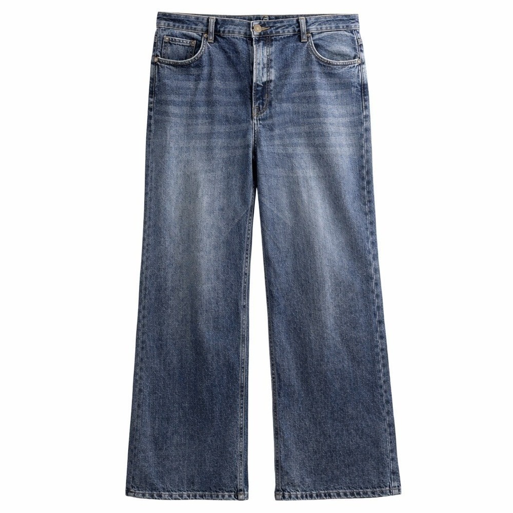 Nordstrom Womens Wide Leg Jeans Eco-Friendly Stretch Denim Sz 34/US 16 NWOT